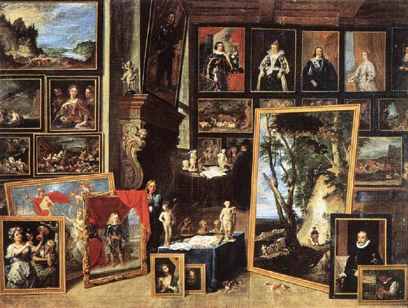 TENIERS, David the Younger The Gallery of Archduke Leopold in Brussels xgh China oil painting art